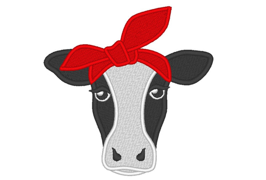 Cow Face With Bandanna