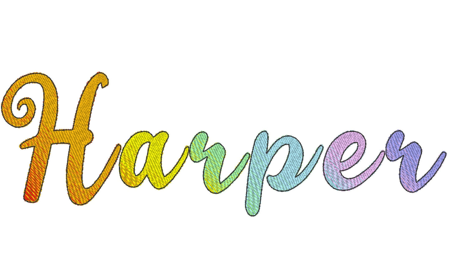 Iridescent Ombre Font Harper