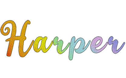 Iridescent Ombre Font Harper
