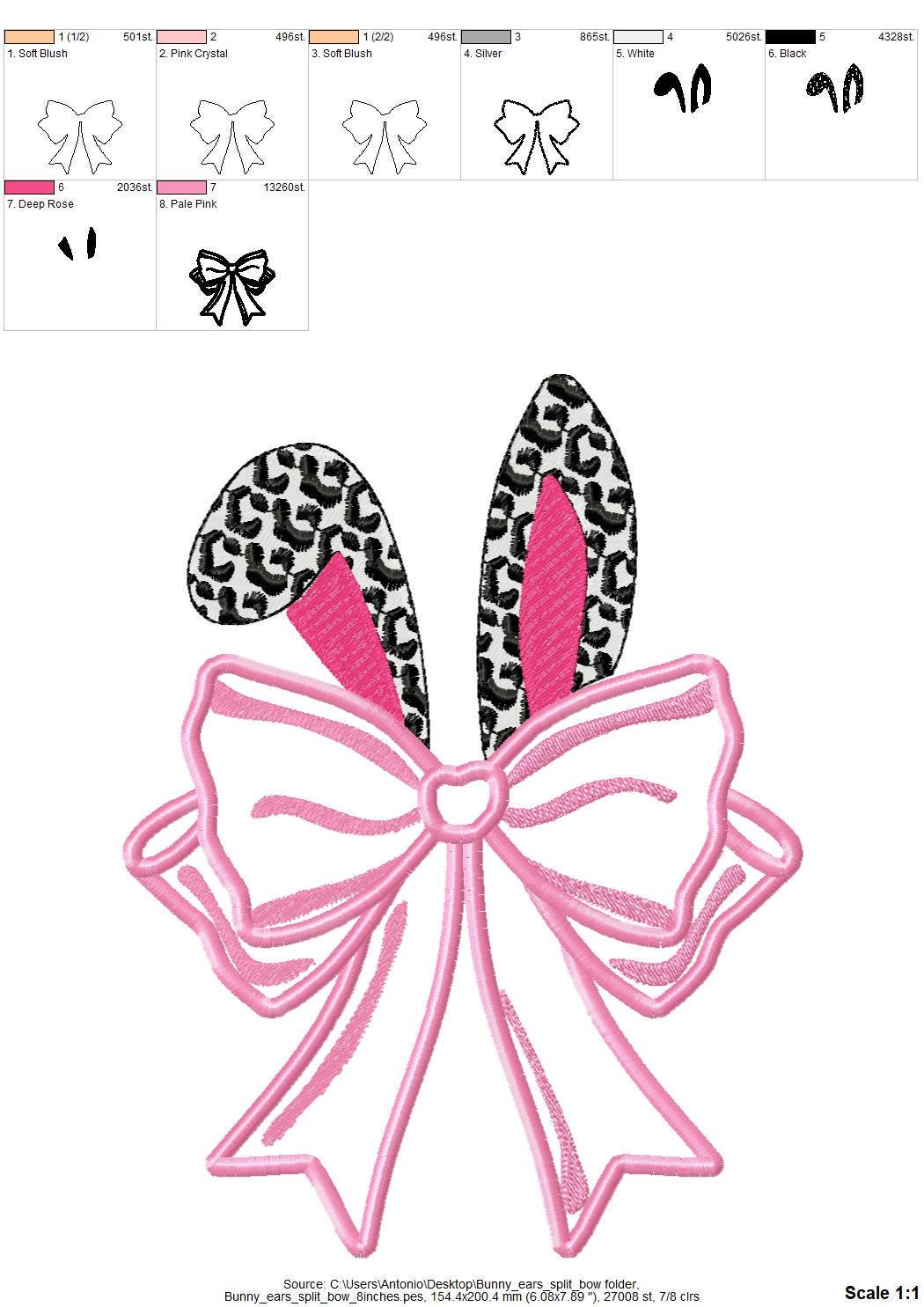 Bunny Ears with Leopard Spots