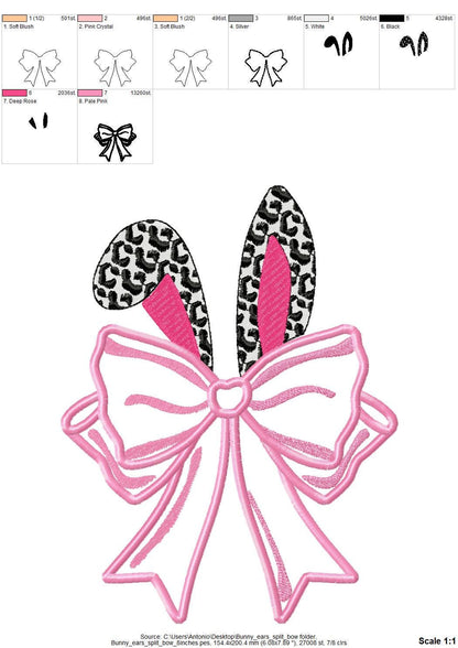 Bunny Ears with Leopard Spots