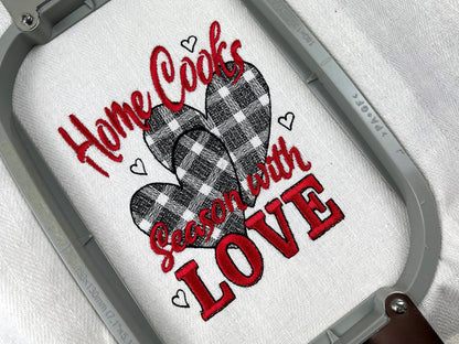 Home Cooks Season with Love Saying