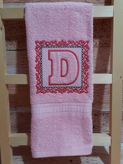 Royal Embossed Terry Towel Monogram