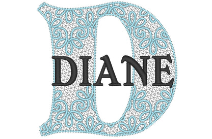 Lace Split Monogram Font