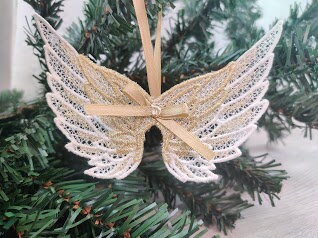 Angel Wings Christmas Decoration FSL