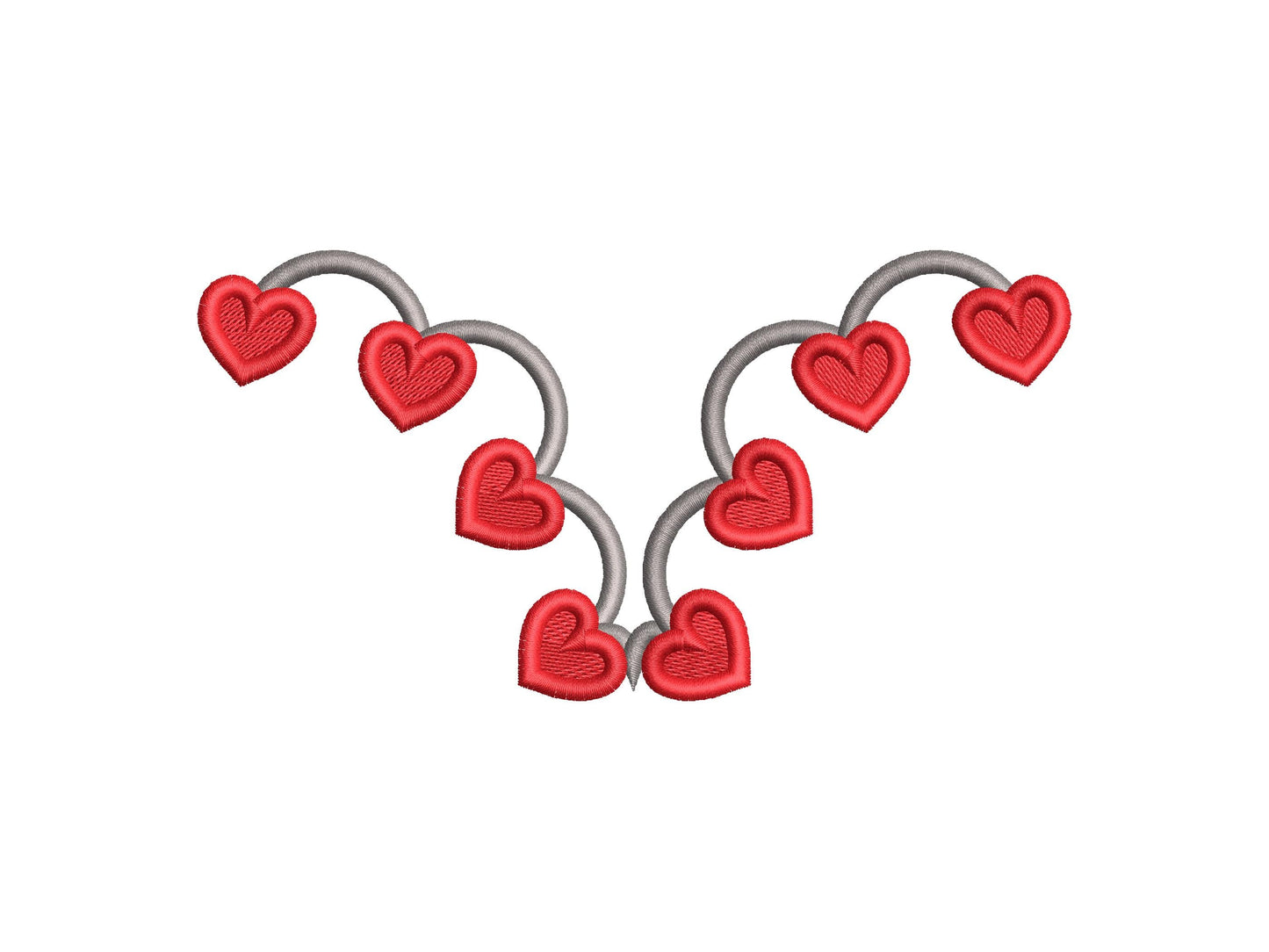 Valentine Heart Neckline Scalloped Cutout