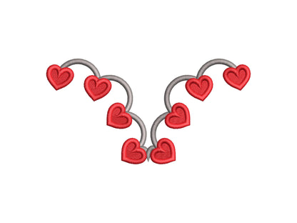 Valentine Heart Neckline Scalloped Cutout