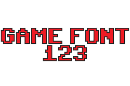 Miner Bricks Pixel Font Applique