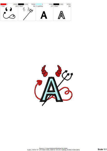 Devil and Angel Font Set of 2