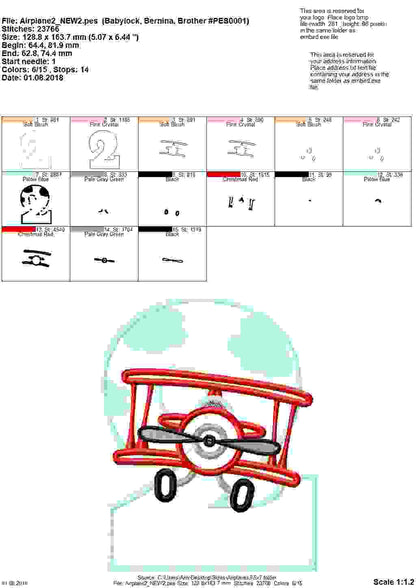 Airplane Birthday Numbers Set