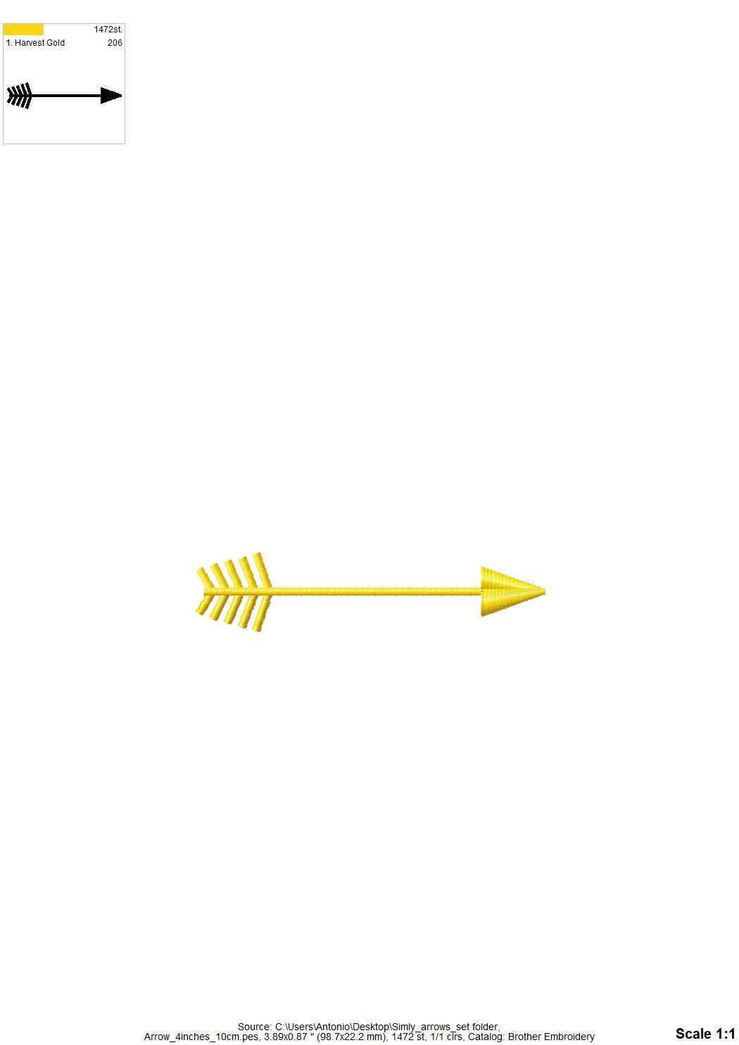 Arrow Set and Font