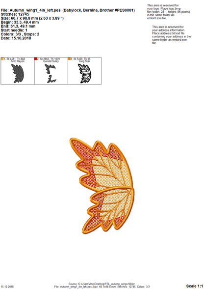 Fall Leaf Butterfly FSL