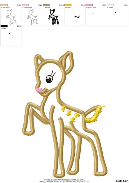 Winter Snowman SET of 11 designs, machine embroidery applique designs