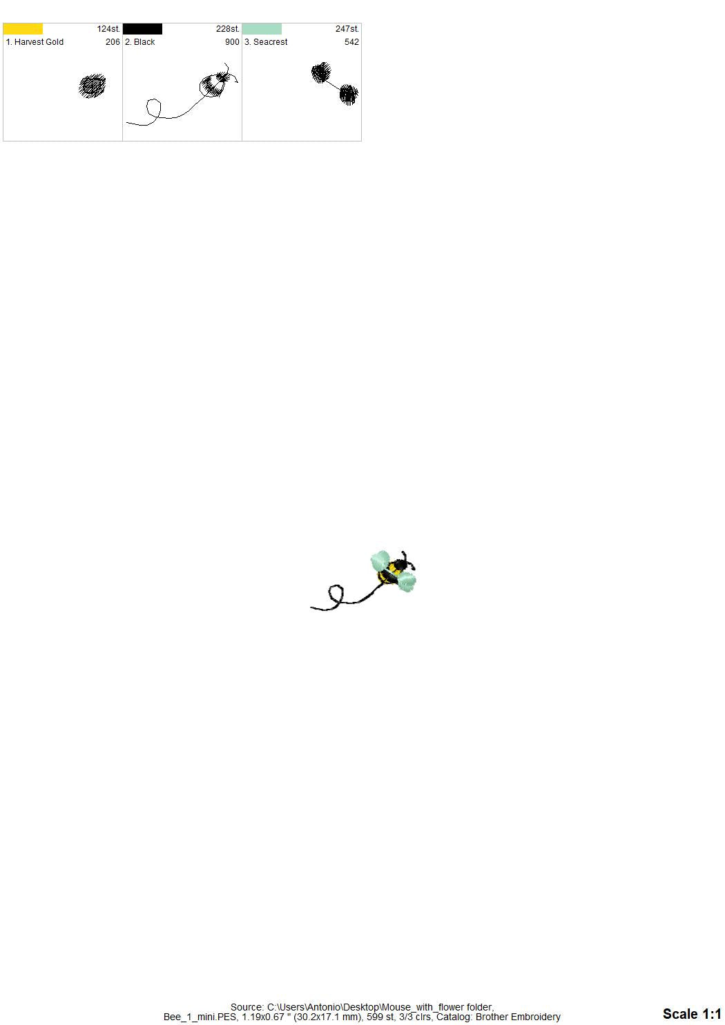 Little Mouse with a Flower