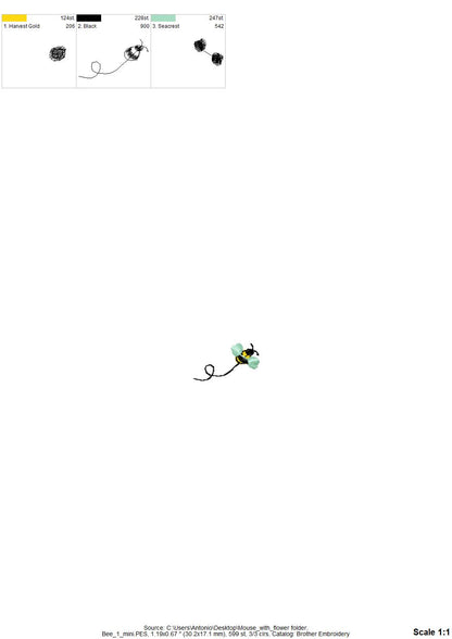 Little Mouse with a Flower