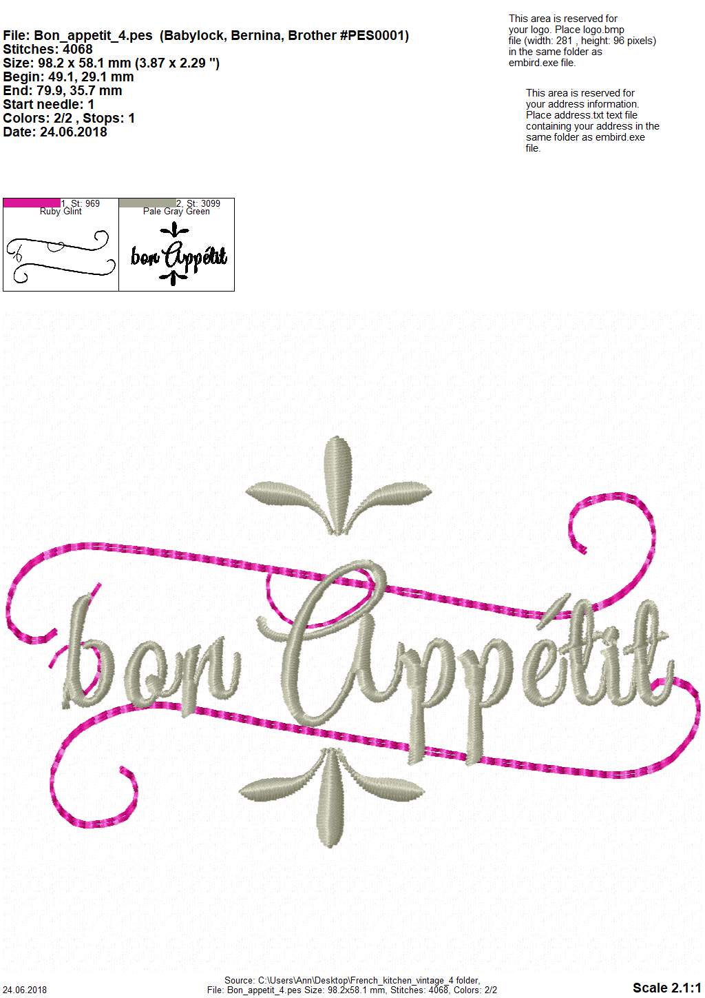 French Vintage Kitchen Towel Quote SET of 4