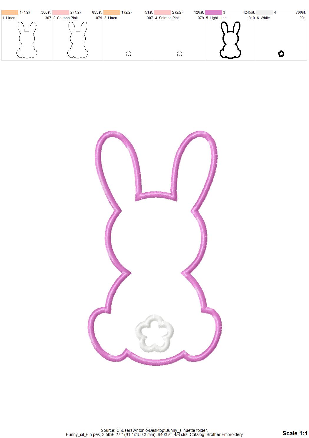 Easter Bunny Applique