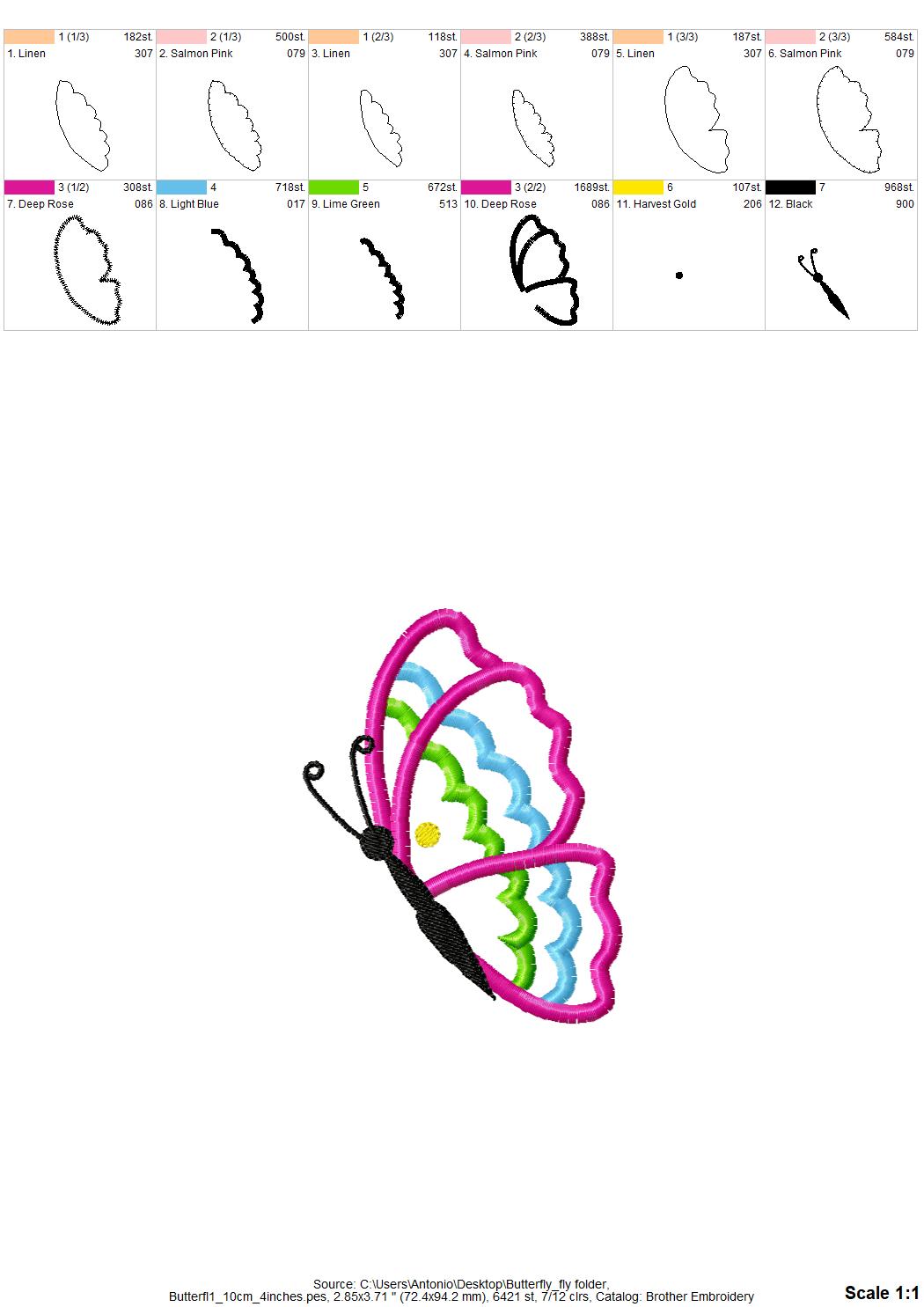 Flying Butterfly Set of 3