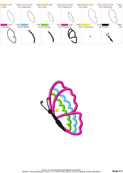 Flying Butterfly Set of 3