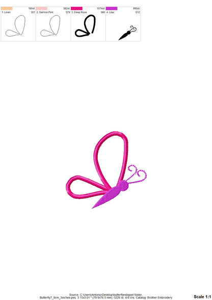 Butterfly Applique Big Set of 10