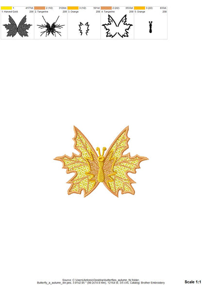 Precious Fall Leaf Butterfly FSL