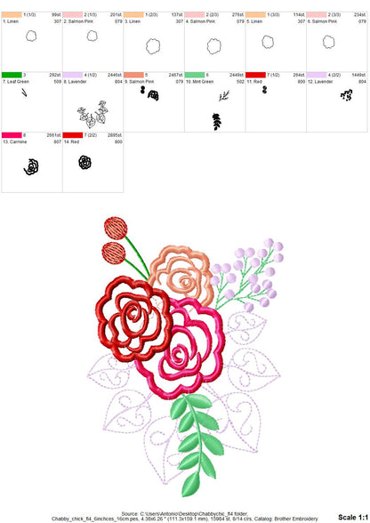 Shabby Chic Floral Bouquet