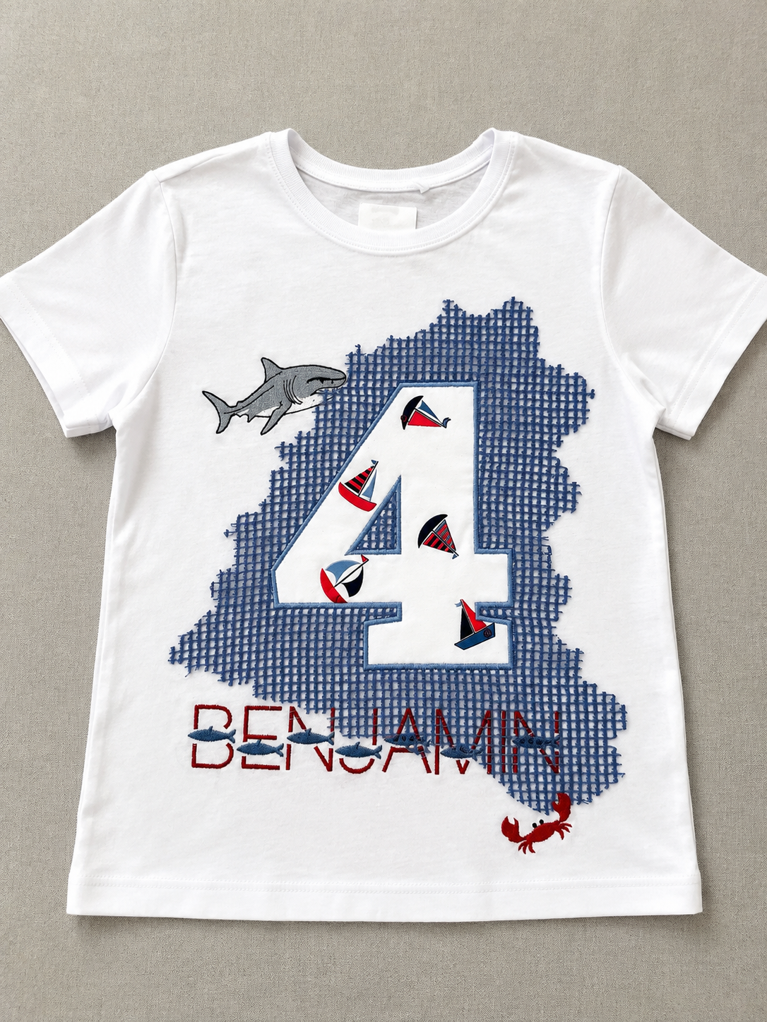 Ocean-Themed Boy Birthday Number Shirt Bundle