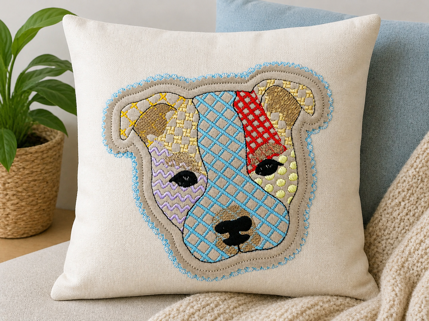 Staffordshire Bull Terrier Patchwork