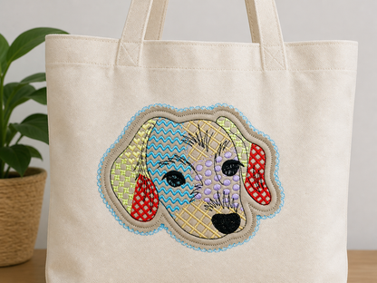 Dachshund Applique Patchwork