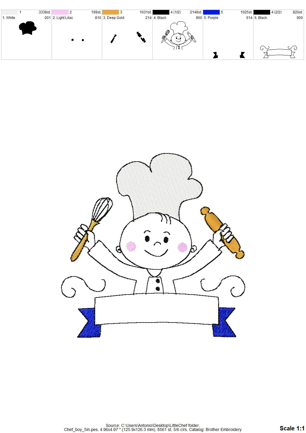 Little Chef Boy and Girl Set