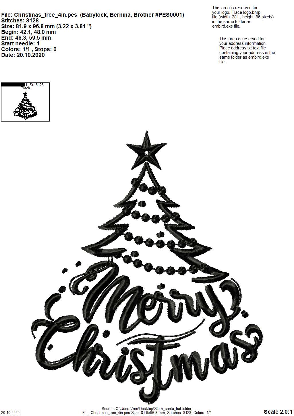 Merry Christmas Saying Tree Outline