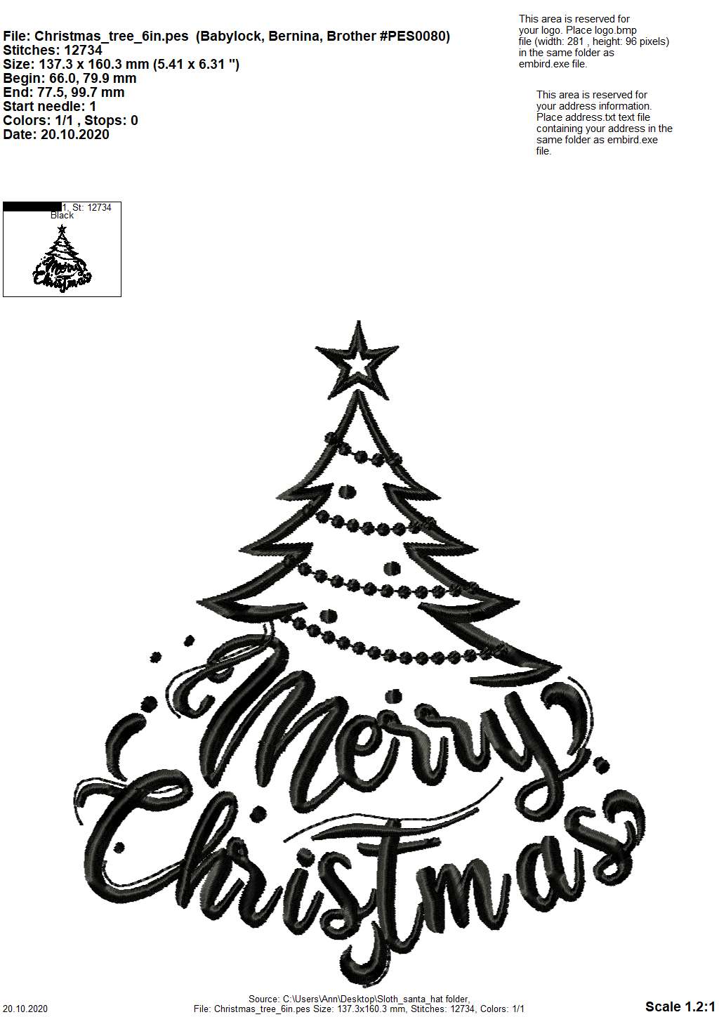 Merry Christmas Saying Tree Outline