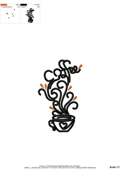 Coffee Cup Set of 3