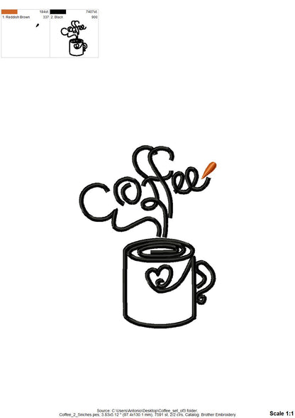 Coffee Cup Set of 3