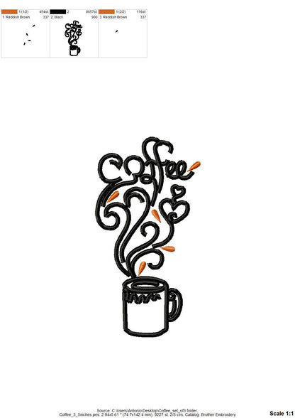 Coffee Cup Set of 3