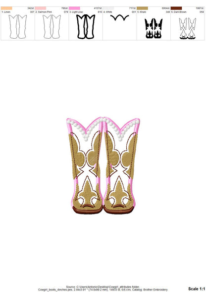 Cowgirl attributes Set of 3