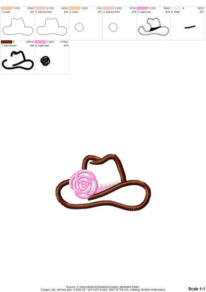 Cowgirl attributes Set of 3
