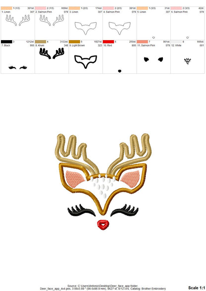 Pretty Eyes Deer Reindeer