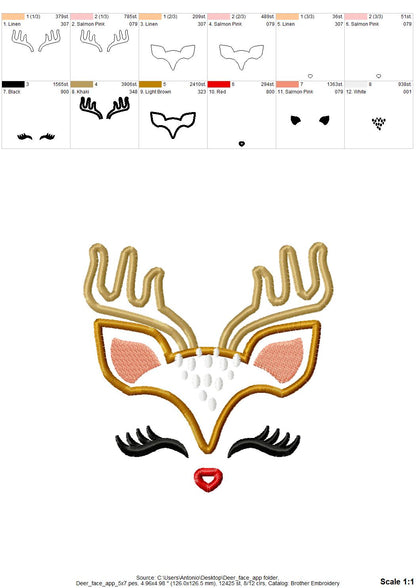 Pretty Eyes Deer Reindeer