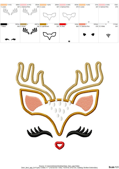Pretty Eyes Deer Reindeer