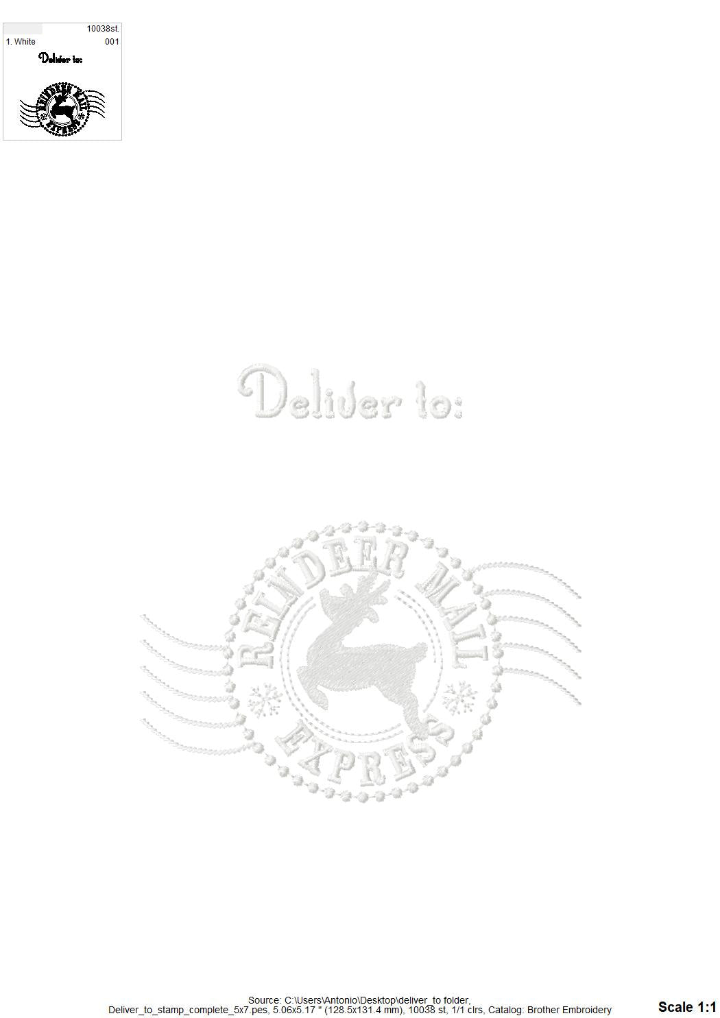 Reindeer Mail Express Set of 3