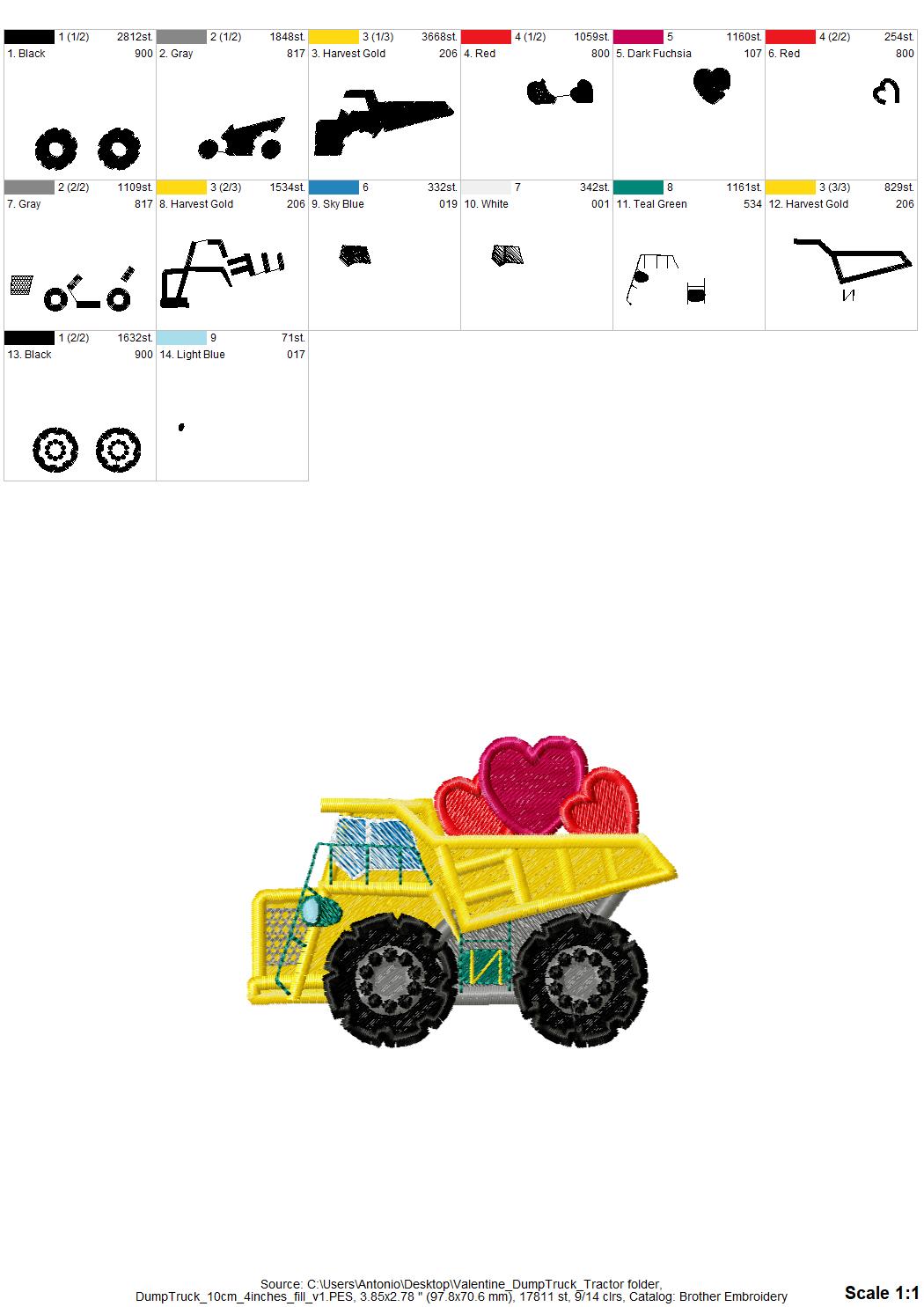 Dump Truck and Tractor