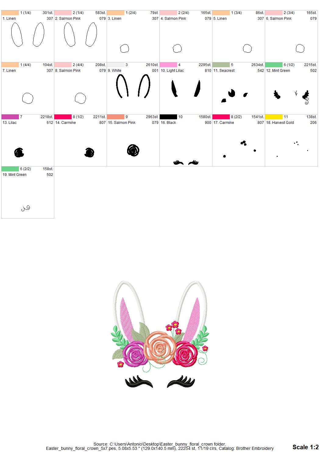 Floral Bunny Pretty Eyes