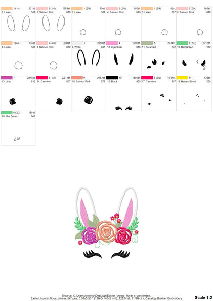 Floral Bunny Pretty Eyes