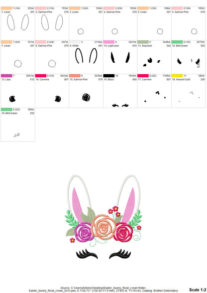 Floral Bunny Pretty Eyes