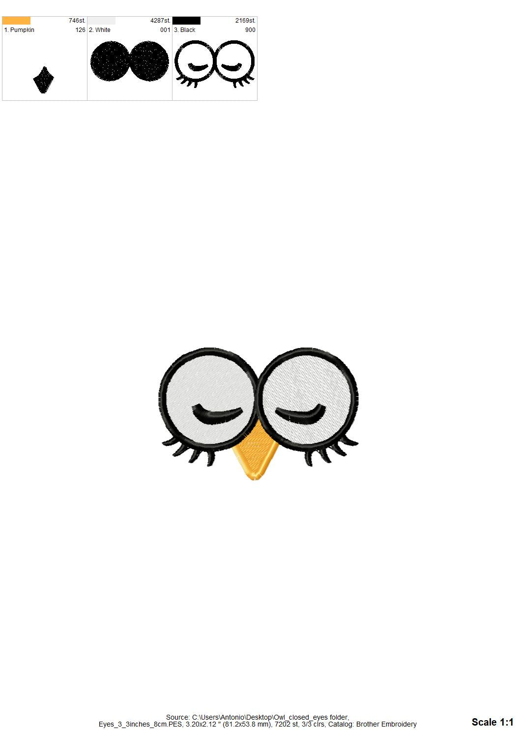 Eyes for Your Toy Owl Set of 4