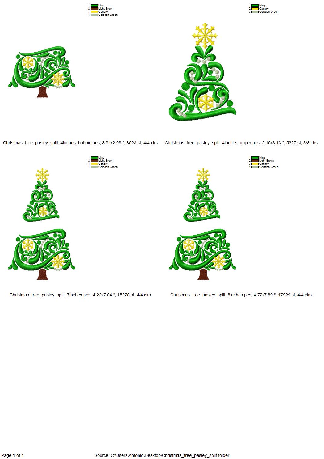 Split Christmas Tree