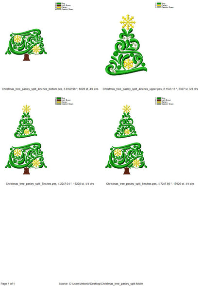 Split Christmas Tree