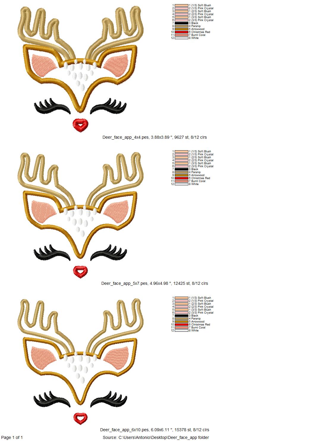 Pretty Eyes Deer Reindeer