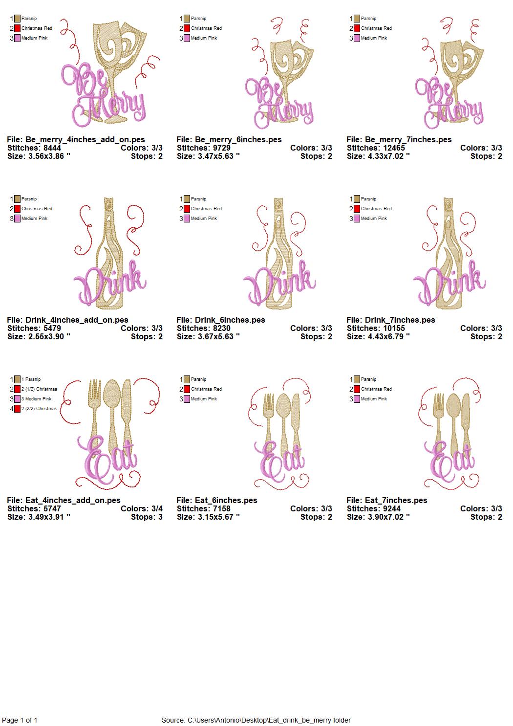Christmas Wishes Saying Set of 3